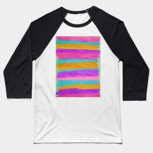 Summer Cabana Stripes Baseball T-Shirt